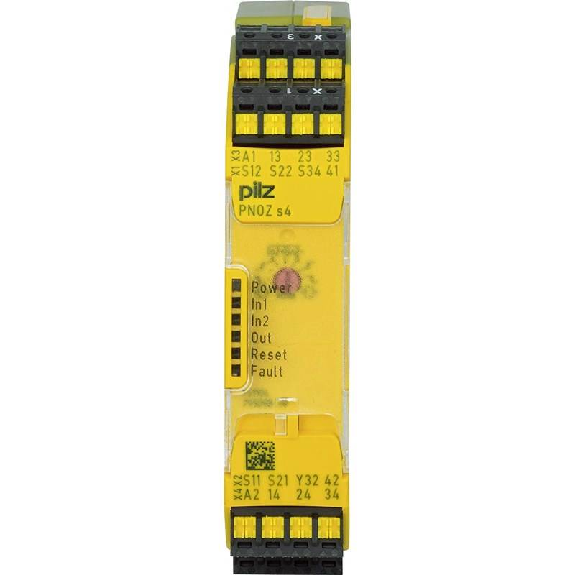 Relais de sécurité 3NO+1NF 48-240VAC/DC, bornes à ressort Relais de sécurité 3NO+1NF 48-240VAC/DC, bornes à ressort-Lire la description