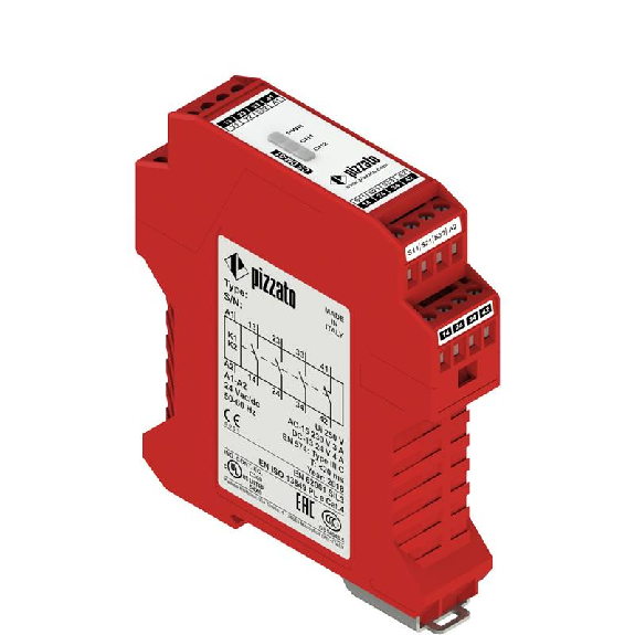 Relais de sécurité cdes bimanuelles, Cat. IIIC 3NO+1NF, 24Vac/dc-Lire la description