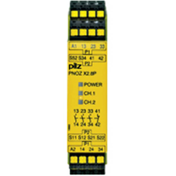 Relais de sécurité 24-240VAC/DC 3NO+1NF, bornes à ressort-Lire la description