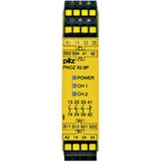 Relais de sécurité 24-240VAC/DC 3NO+1NF, bornes à ressort-Lire la description