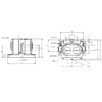 Boîtier multipistes inductif, 3x capteurs, PNP NO+NF, 12mm, 2xM25-Lire la description