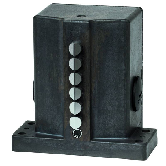 Boîtier multipistes mécanique, 3x bille, 16mm, 1O+1F, 3xM25 Boîtier multipistes mécanique, 3x bille, 16mm, 1O+1F, 3xM25-Lire la description