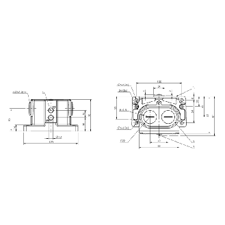 Boîtier multipistes inductif, 2x capteurs, PNP NO+NF, 16mm, 2xM25-Lire la description