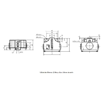Boîtier multipistes mécanique, sécurité, 3x toit, 12mm-Lire la description