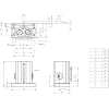 Boîtier multipistes mécanique, 5x toit, 12mm, M20x1.5