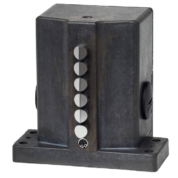 Boîtier multipistes mécanique, 3x galet, 16mm, 1O+1F, 3xM25 Boîtier multipistes mécanique, 3x galet, 16mm, 1O+1F, 3xM25-Lire la description