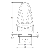 Bord sensible L=2140mm Câble 2 fils 1500+500mm