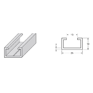 Bord sensible L=2500mm Câble 2 fils 500mm + Terminaison-Lire la description