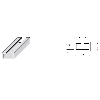 Bord sensible L=470mm Câble 2 fils 5000+100mm