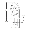 Bord sensible L=470mm Câble 2 fils 5000+100mm
