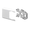 Patte de fixation murale - AX KX - Inox - Ecart coffret 15mm - lot 4p