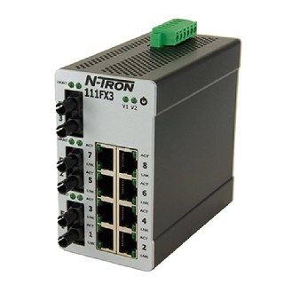 Switch non géré 11p 8xRJ45 10/100, 3xFIBRE s.mode ST 15 km-Lire la description