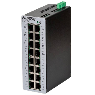 Switch non géré 16p 16xRJ45 10/100, rail DIN-Lire la description