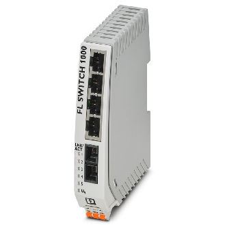 Switch Ethernet non géré, 4 ports RJ45, 1 port FO, 100 Mbits/s-Lire la description