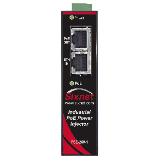 Injecteur PoE non géré 2p 2x10/100 (1 PoE) entrée 24V-Lire la description