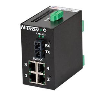 Switch surveillé 5p 4xRJ45 10/100, 1xFIBRE s.mode SC 80 km, N-VIEW-Lire la description