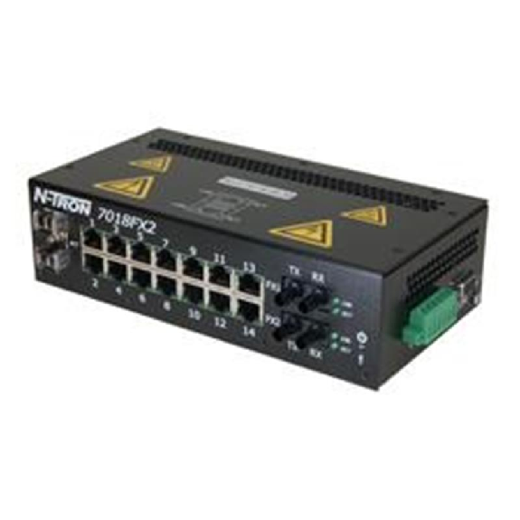 Switch géré 18p 14xRJ45 10/100, 2xFIBRE s.m. ST 15 km, 2xSFP G.bit-Lire la description
