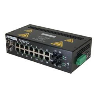 Switch géré 18p 14xRJ45 10/100, 2xFIBRE s.m. ST 15 km, 2xSFP G.bit-Lire la description