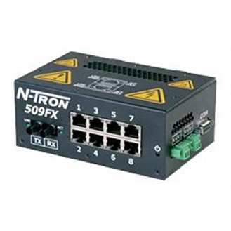 Switch surveillé 9p 8xRJ45 10/100, 1xFIBRE m.mode ST 2 km, N-VIEW-Lire la description