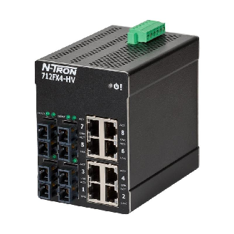 Switch géré 12p 8xRJ45 10/100, 4xFIBRE s.mode SC 15 km, HV-Lire la description