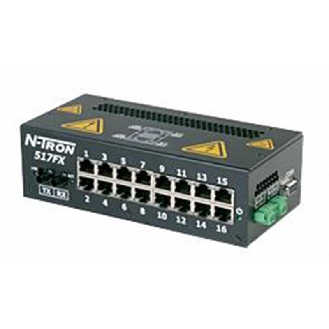 Switch surveillé 17p 16xRJ45 10/100, 1xFIBRE s.mode ST 40 km, N-VIEW-Lire la description