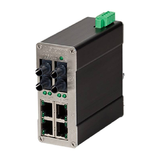 Switch non géré 6p 4xRJ45 10/100, 2xFIBRE s.mode ST 15 km-Lire la description