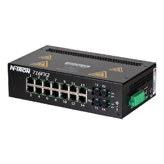 Switch géré 16p 14xRJ45 10/100, 2xFIBRE s.mode ST 80 km Switch géré 16p 14xRJ45 10/100, 2xFIBRE s.mode ST 80 km-Lire la description