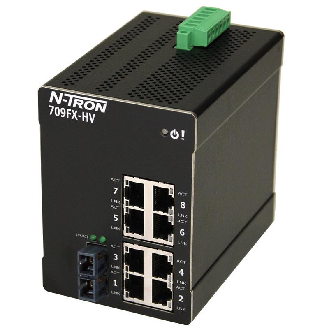 Switch géré 9p 8xRJ45 10/100, 1xFIBRE m.mode SC 2 km, HV-Lire la description