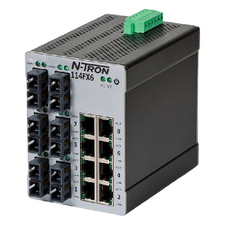 Switch non géré 14p 8xRJ45 10/100, 6xFIBRE m.mode ST 2 km-Lire la description