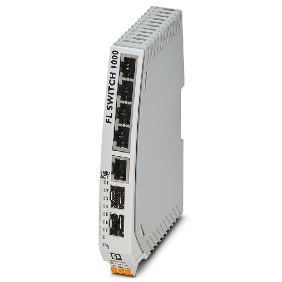Switch non managé, 5 ports RJ45 10/100 MBit/s, 2 ports FO 100 Mbits/s-Lire la description