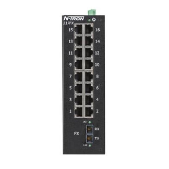 Switch surveillé 17p 16xRJ45 10/100, 1xFIBRE s.mode ST 15 km, N-VIEW-Lire la description