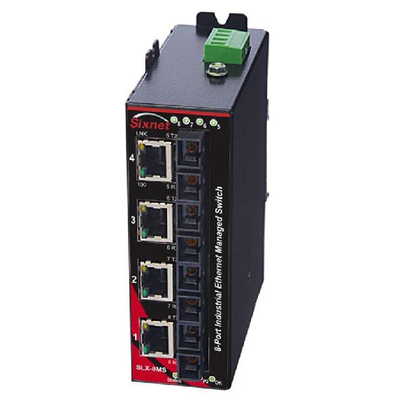 Switch géré 8p 4xRJ45 10/100, 4xFIBRE m.mode SC 4 km, métal Switch géré 8p 4xRJ45 10/100, 4xFIBRE m.mode SC 4 km, métal-Lire la description