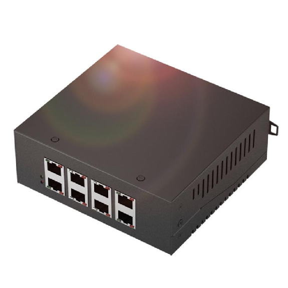 Switch non géré 8p 8xRJ45 10/100, rail DIN, IP30, Plast.-Lire la description