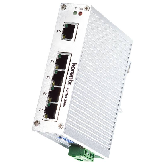 Switch non géré 5p 5xRJ45 10/100, rail DIN, métal-Leggi tutto