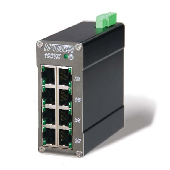 Switch non géré 8p 8xRJ45 10/100, rail DIN, métal-Lire la description