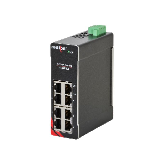 Switch non géré 8p 8xRJ45 10/100, HV, opt MDR, rail DIN, métal-Lire la description