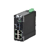 Switch non géré 5p 4xRJ45 10/100 (4xPoE), 1xFIBRE m.mode SC 2 km