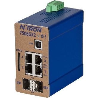 Switch géré 6p 4xRJ45 10/100/1000, 2xFIBRE SFP G.bit (2x NTSFP-LX-10)-Lire la description