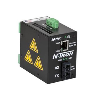 Switch supervisé 2p 1xRJ45 10/100, 1xFIBRE s.mode ST 80 km, N-VIEW-Lire la description