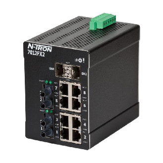 Switch géré 12p 8xRJ45 10/100, 2xFIBRE m.m. ST 2 km, 2xSFP G.bit-Lire la description