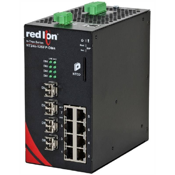 Switch Ethernet Industriel manageable 12-Port Gigabit-Lire la description