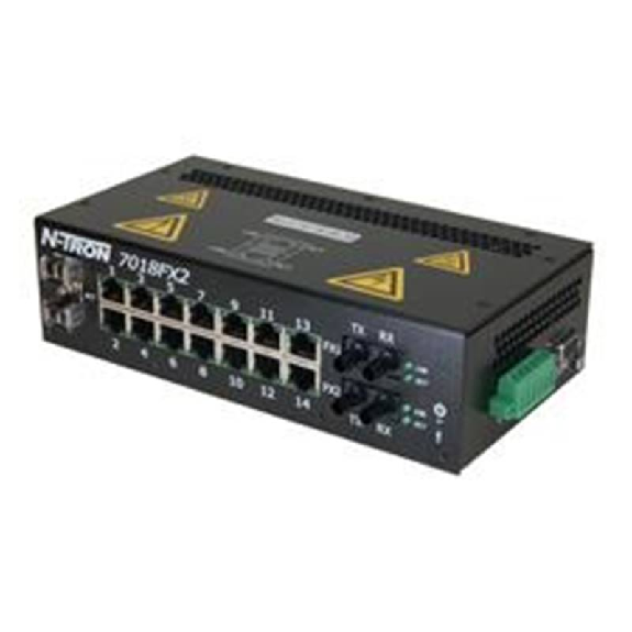 Switch géré 18p 14xRJ45 10/100, 2xFIBRE s.m. ST 80 km, 2xSFP G.bit Switch géré 18p 14xRJ45 10/100, 2xFIBRE s.m. ST 80 km, 2xSFP G.bit-Lire la description