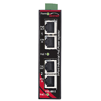 Injecteur PoE non géré 2p 2x10/100 (1 PoE) entrée 48V-Lire la description