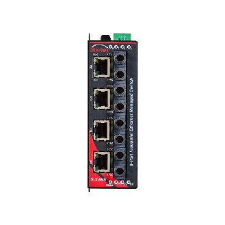 Switch géré 8p 4xRJ45 10/100, 4xFIBRE m.mode ST 4 km, métal-Lire la description