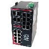Switch géré 18p 16xRJ45 10/100 (2 FIBRE), 2xRJ45 Giga (2 FIBRE Giga)