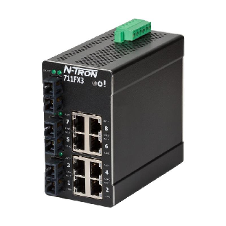 Switch géré 11p 8xRJ45 10/100, 3xFIBRE s.mode SC 80 km-Lire la description