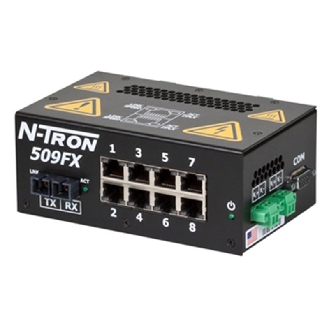 Switch surveillé PC 9p 8xRJ45 10/100, 1xFIBRE m.mode ST 2 km, N-VIEW-Lire la description