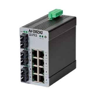 Switch non géré 11p 8xRJ45 10/100, 3xFIBRE s.mode SC 80 km-Lire la description