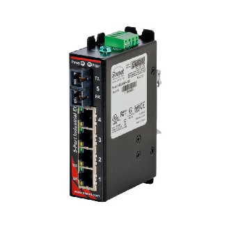 Switch non géré 5p 4xRJ45 10/100, 1xFIBRE m.mode SC 4 km, métal-Lire la description