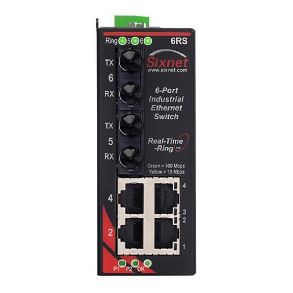 Switch surveillé 6p 4xRJ45 10/100, 2xFIBRE s.mode ST 60+km, métal Switch surveillé 6p 4xRJ45 10/100, 2xFIBRE s.mode ST 60+km, métal-Lire la description